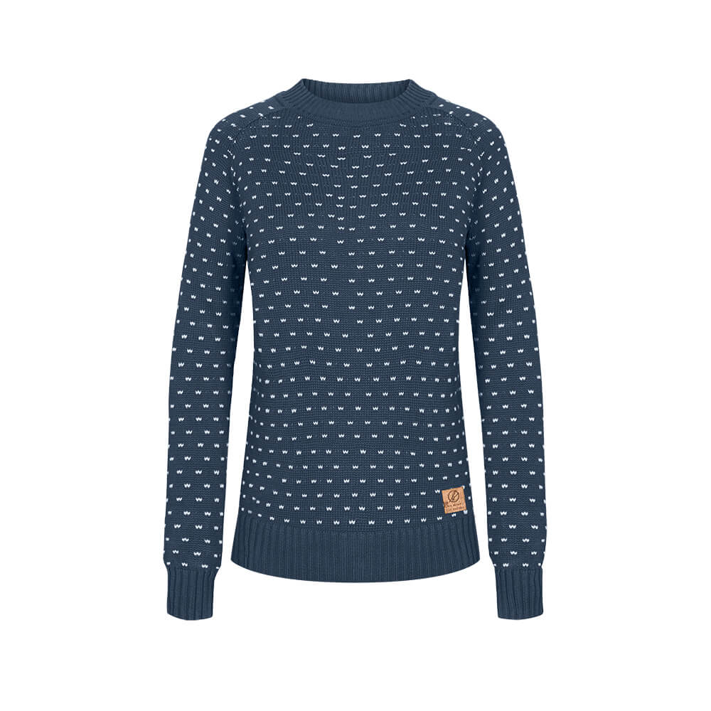 bleed - Summits Pullover Damen Blau/Weiß #farbe_blue-offwhite