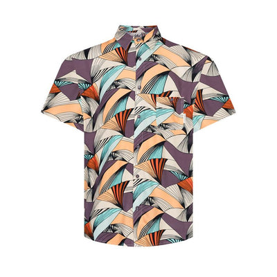 Wavemaker LENZING™ ECOVERO™ Kurzarmhemd Multicolor