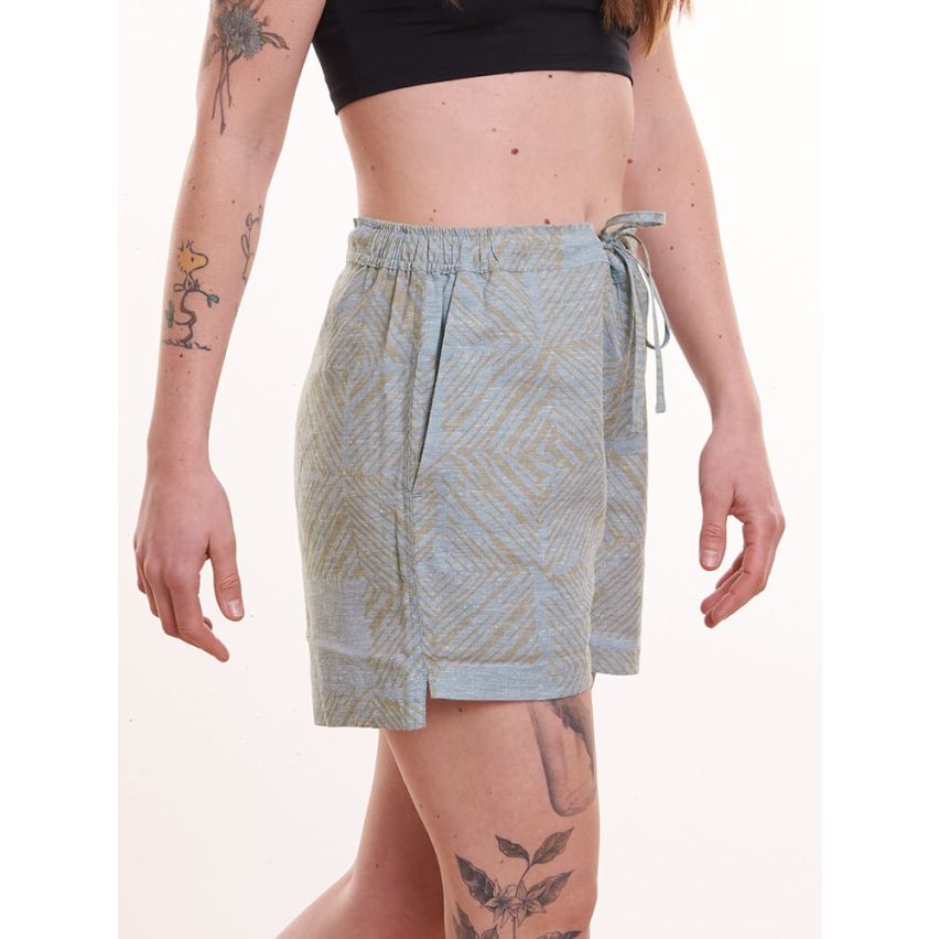 HempsterX Shorts Hanf Blau Beige