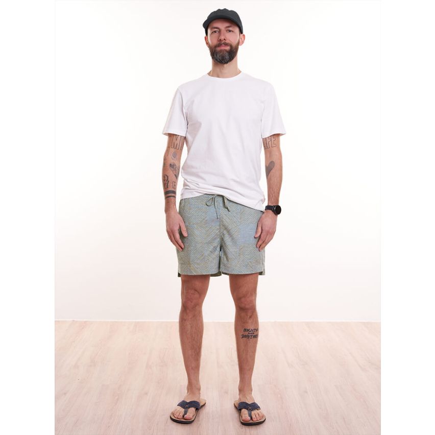 HempsterX Shorts Hanf Blau Beige