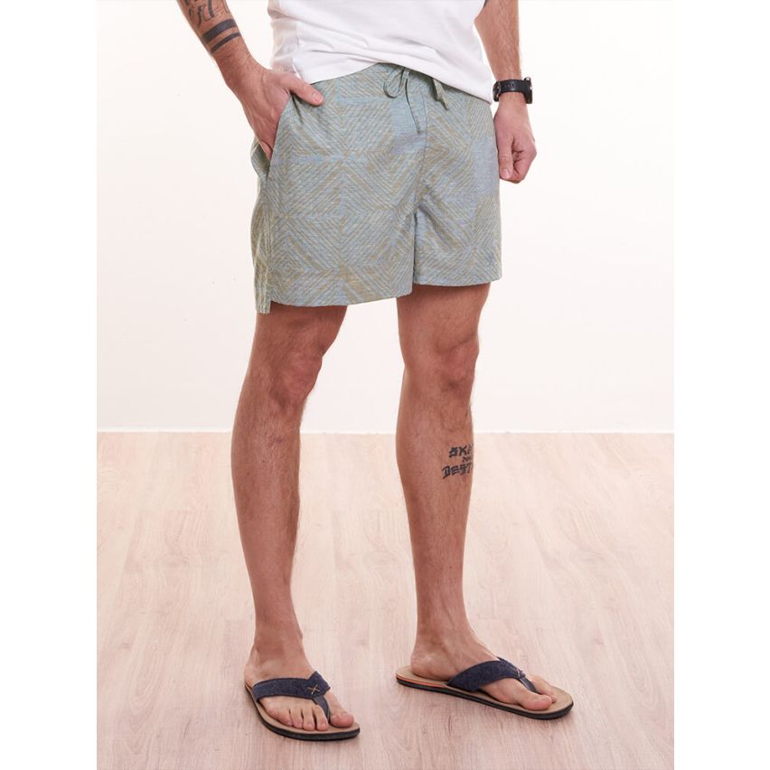 HempsterX Shorts Hanf Blau Beige