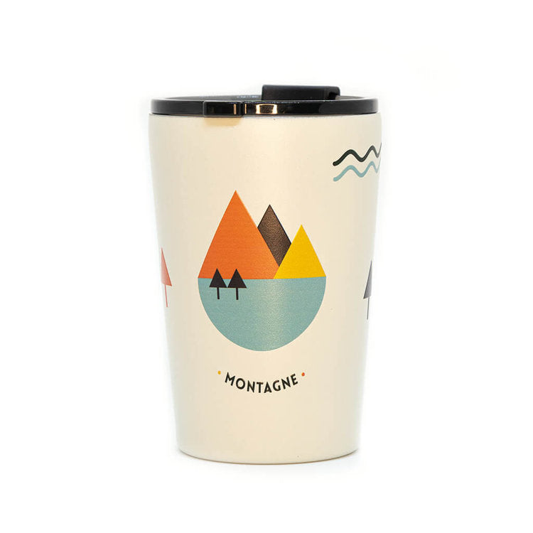 Road Typing To-Go-Becher Montagne Blanche