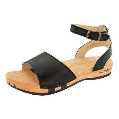Jana – Damen Clog Sandale mit biegsamer Sohle aus nachhaltigem Weidenholz
