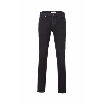 Mens Slim Straight Jeans - Black One Wash