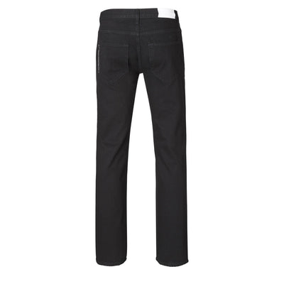 Mens Straight Jeans - Black One Wash