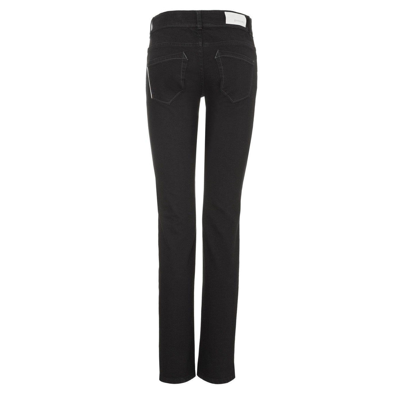 Womens Straight Jeans - Black One Wash