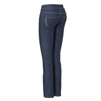 Womens Straight Jeans - Raw One Wash