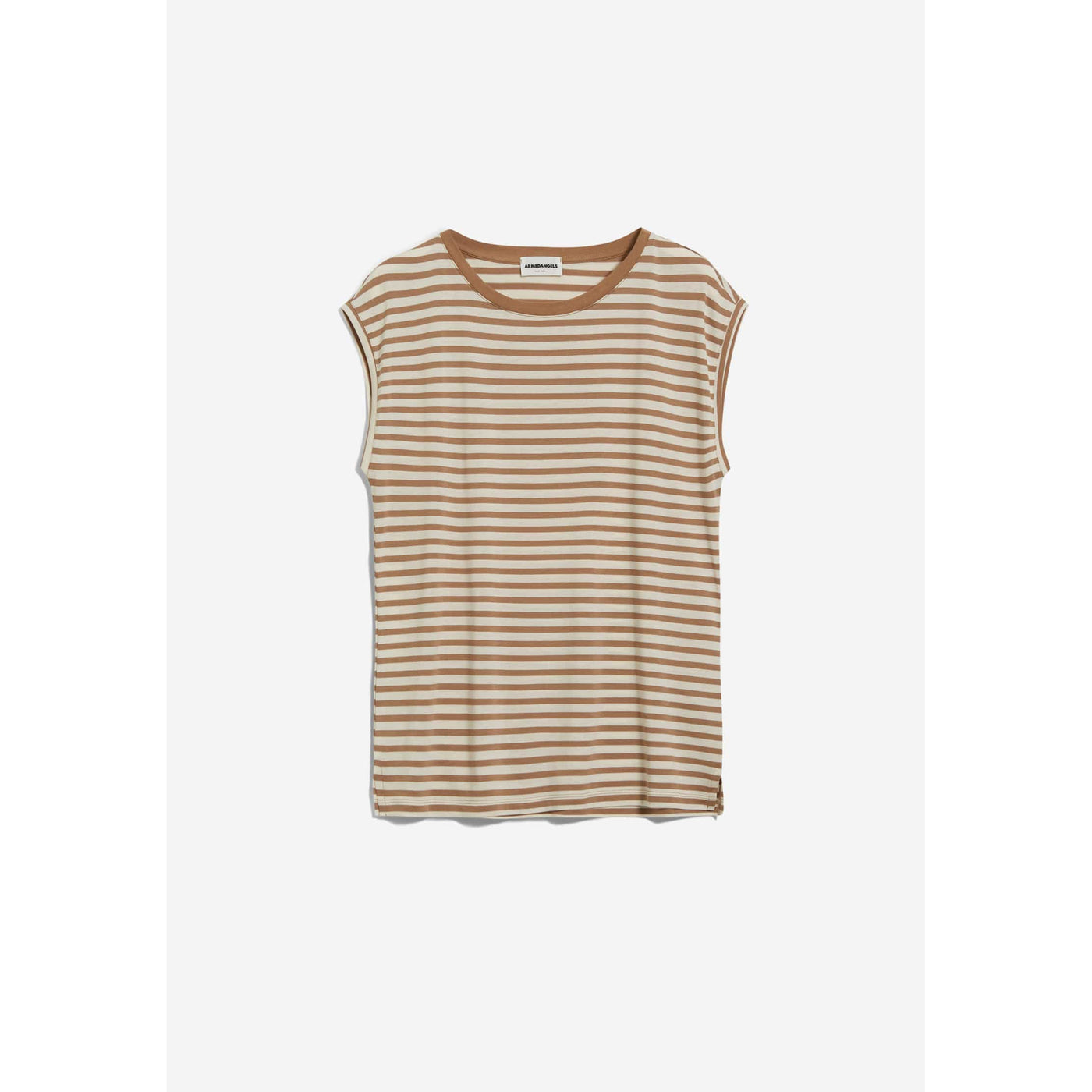 JILAA STRIPES T-SHIRT AUS TENCEL™ LYOCELL MIX #farbe_smoky-almond-oatmilk