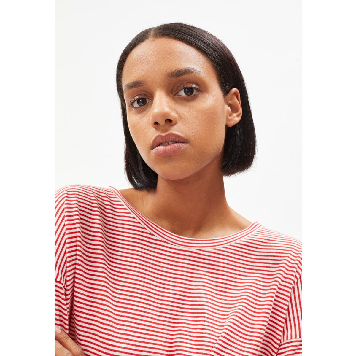 SIAA PRETTY STRIPES LONGSLEEVE AUS BIO-BAUMWOLLE #farbe_dark-poppy-oatmilk