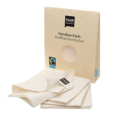 FAIR SQUARED Stofftaschentücher/Handkerchiefs 3er